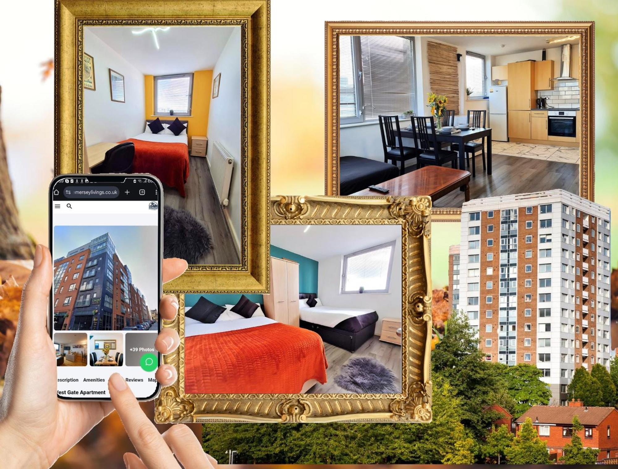 Sidemersey Livings - Central And Quiet 2-Bedroom Apartment 리버풀 외부 사진